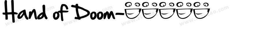 Hand of Doom字体转换